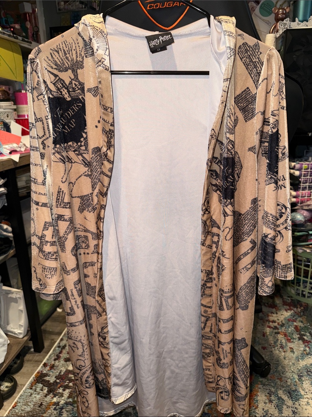 Harry Potter Marauders Map Hooded Robe